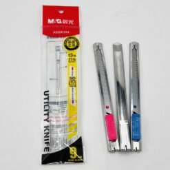 Estilete Metálico M&G 9 mm – Paquete x 24