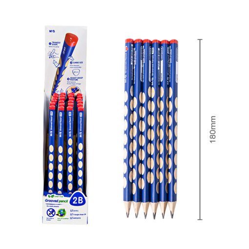 Lápiz ranurado 2B M&G Jumbo triangular ergonómico AWPQ0915