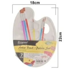Paleta mezcladora con pinceles Giorgione x7